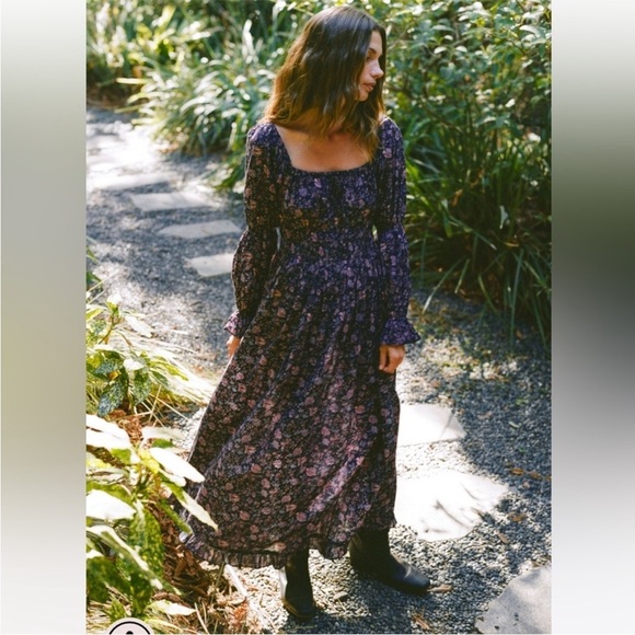 Christy Dawn Dresses & Skirts - Christy Dawn Adelia Dress Rare Blooming Pomegranate Floral Cotton Maxi M NWT